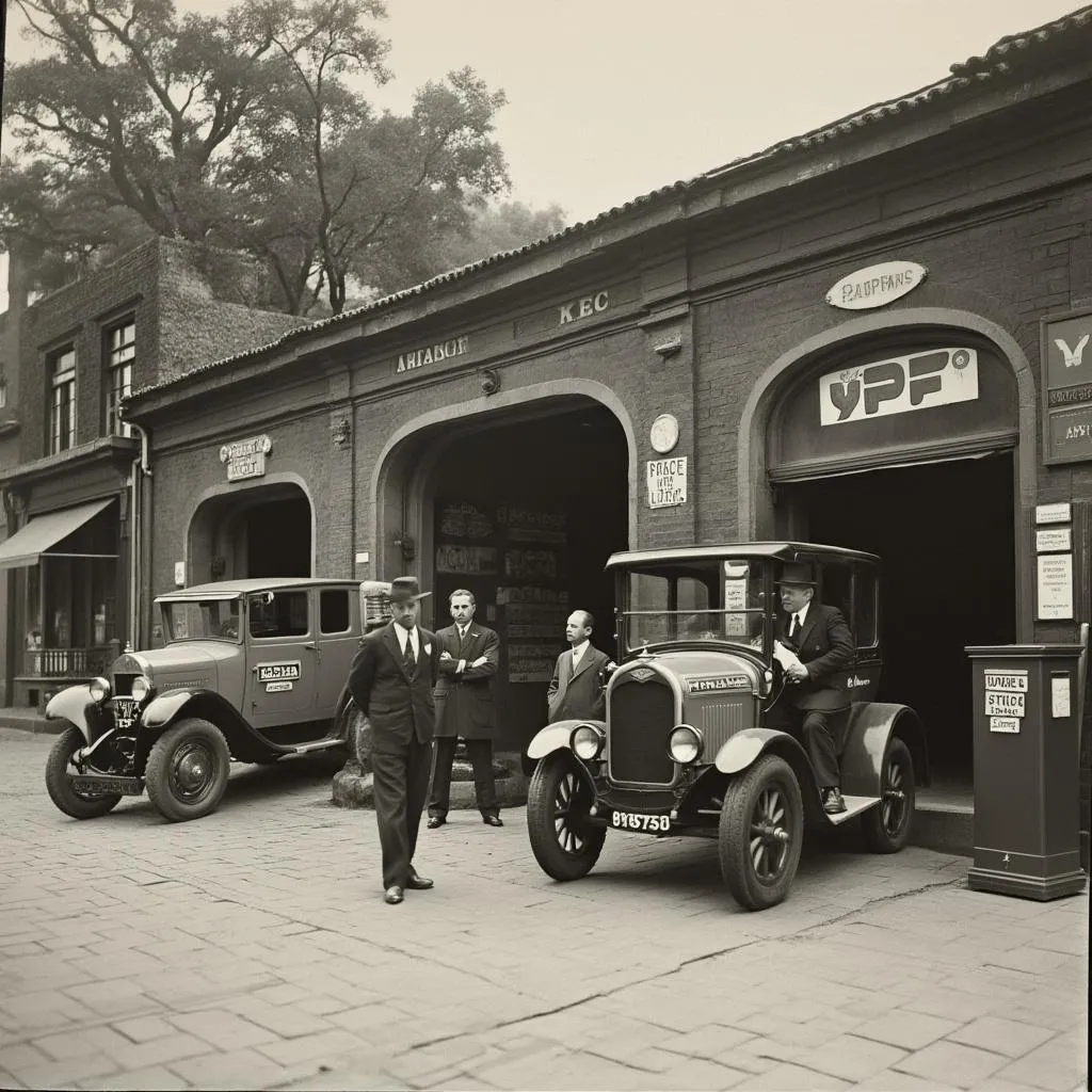 Primera estación YPF histórica en Argentina