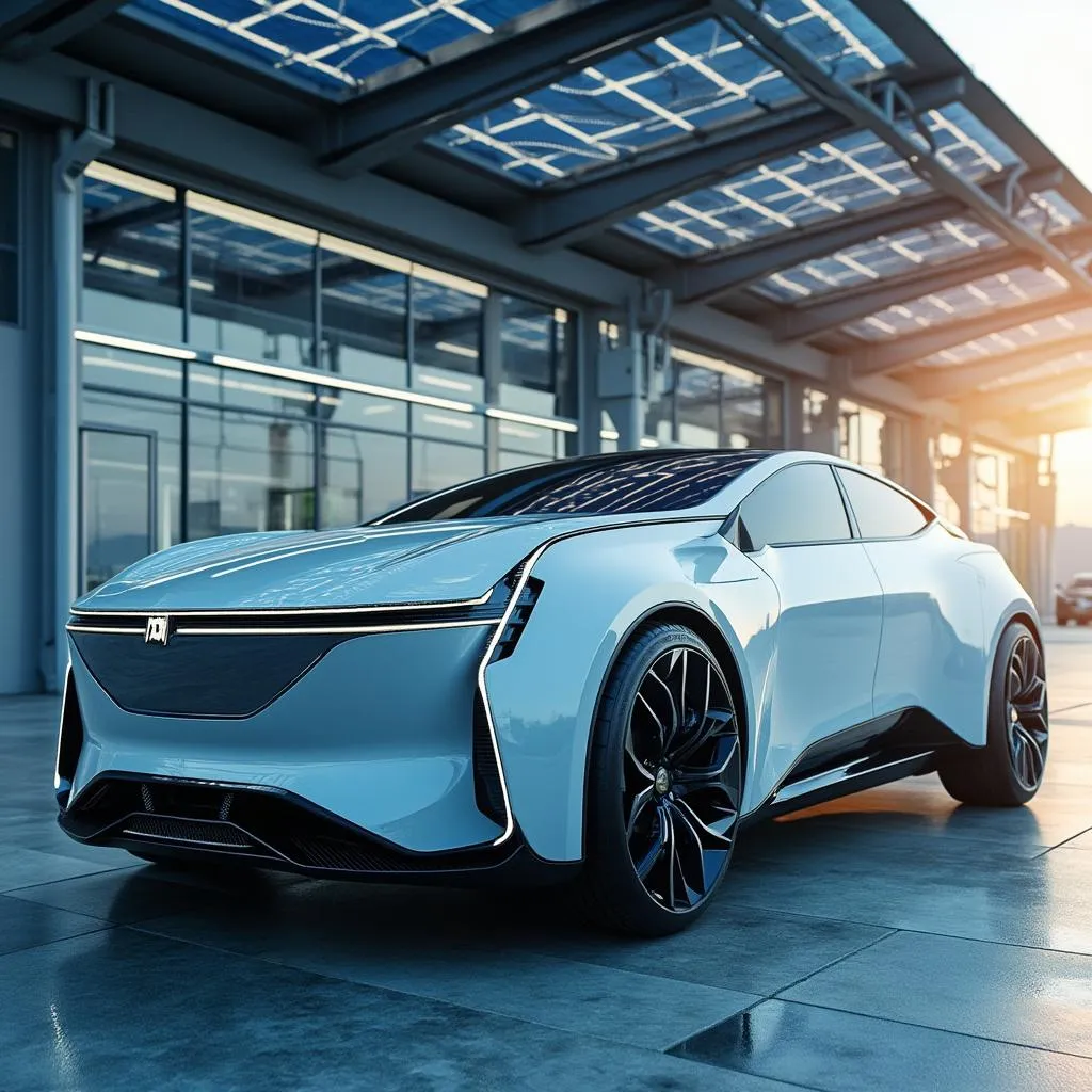 Electrolinera YPF Voltex con vehículo eléctrico
