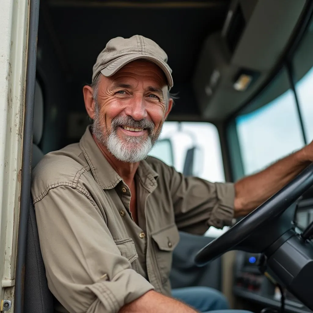 Foto de camionero argentino